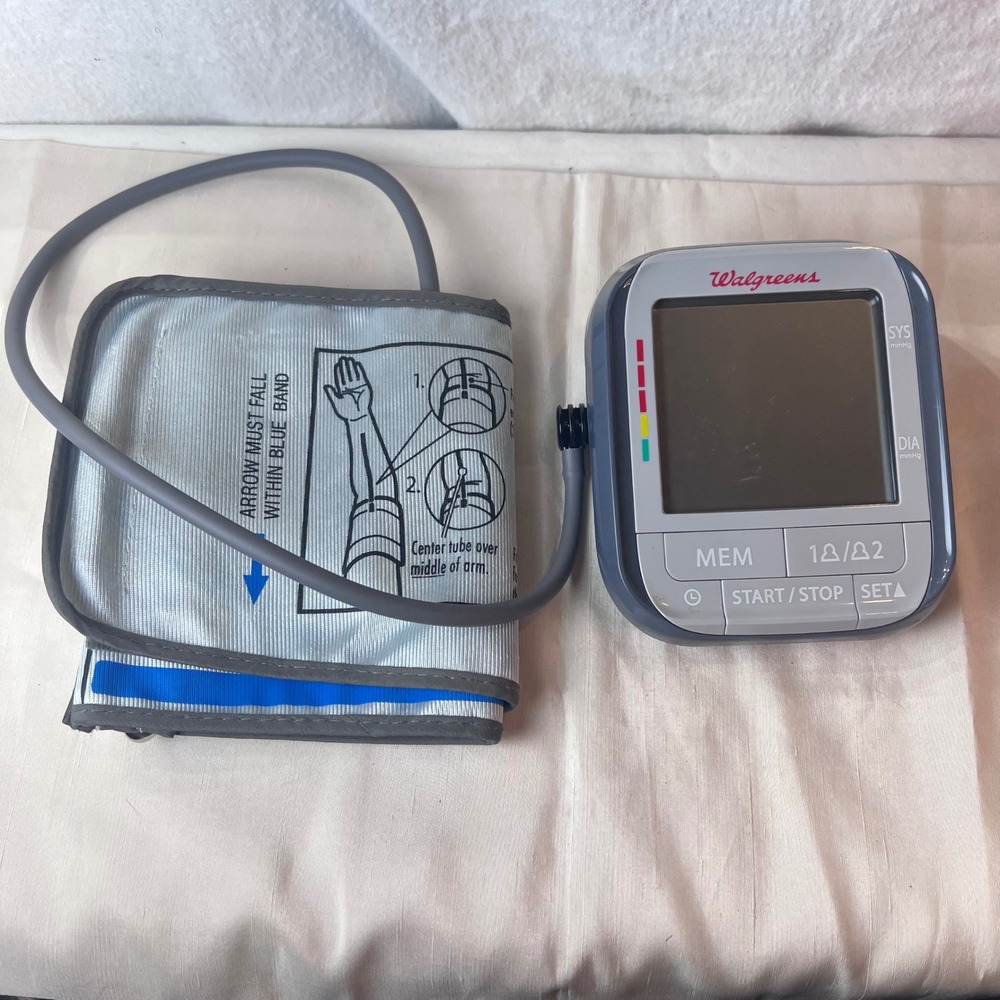 Walgreens Deluxe Arm Blood Pressure Monitor WGNBPA-230 UltraSoft Cuff 2 Works